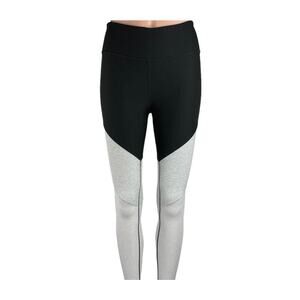 Outdoor Voices Black Gray Color Block ⅞ Leggings Size Medium